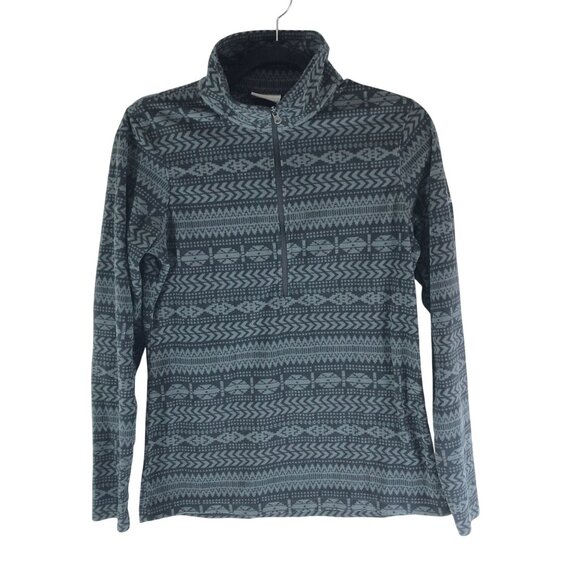 Columbia Womens Aztec Pattern 1/4 Zip Pullover Fleece Sweater Size S - Picture 1 of 3